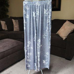 Beyond This Plane 2XL gray / white lounge pants